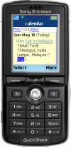 Screenshot of Google Apps Calendar on a mobile phone